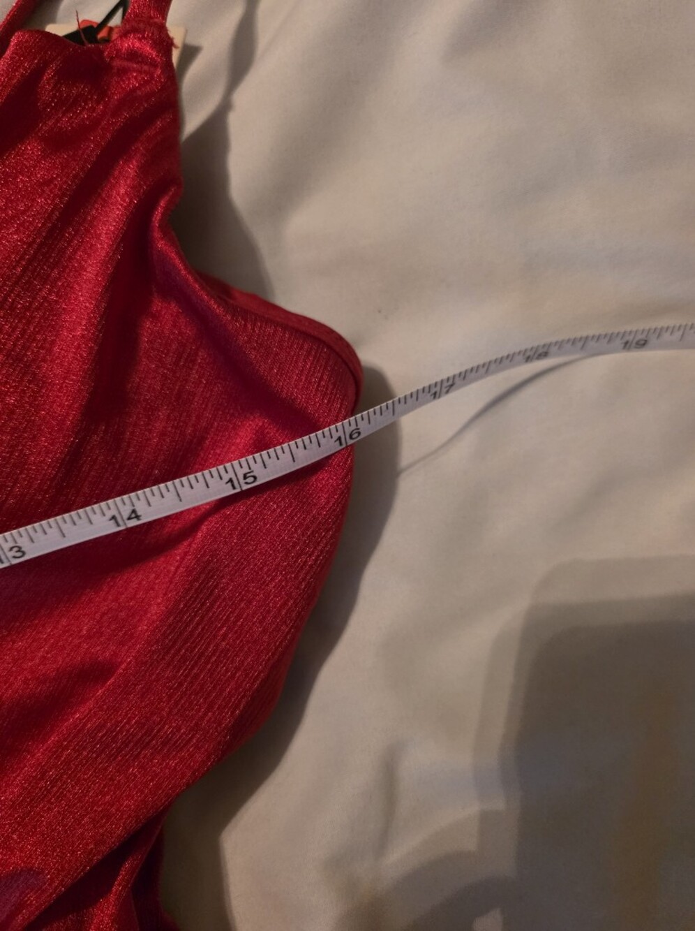 Popilush New Red Satin Shapewear Dress Size L - Picture 6 of 10